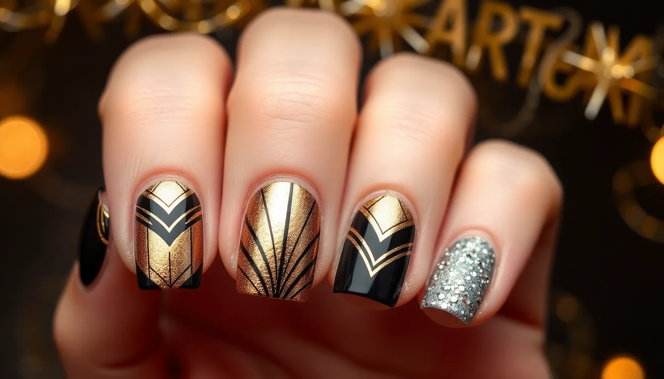 50+ Stunning New Years Nail Ideas to Sparkle Into 2025 18 50+ Stunning New Years Nail Ideas to Sparkle Into 2025 17