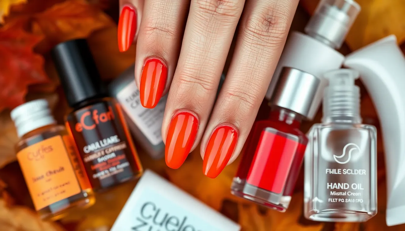 15 Stunning Orange Autumn Nails Ideas That'll Make You Fall in Love with Fall 18 15 Stunning Orange Autumn Nails Ideas That'll Make You Fall in Love with Fall 17