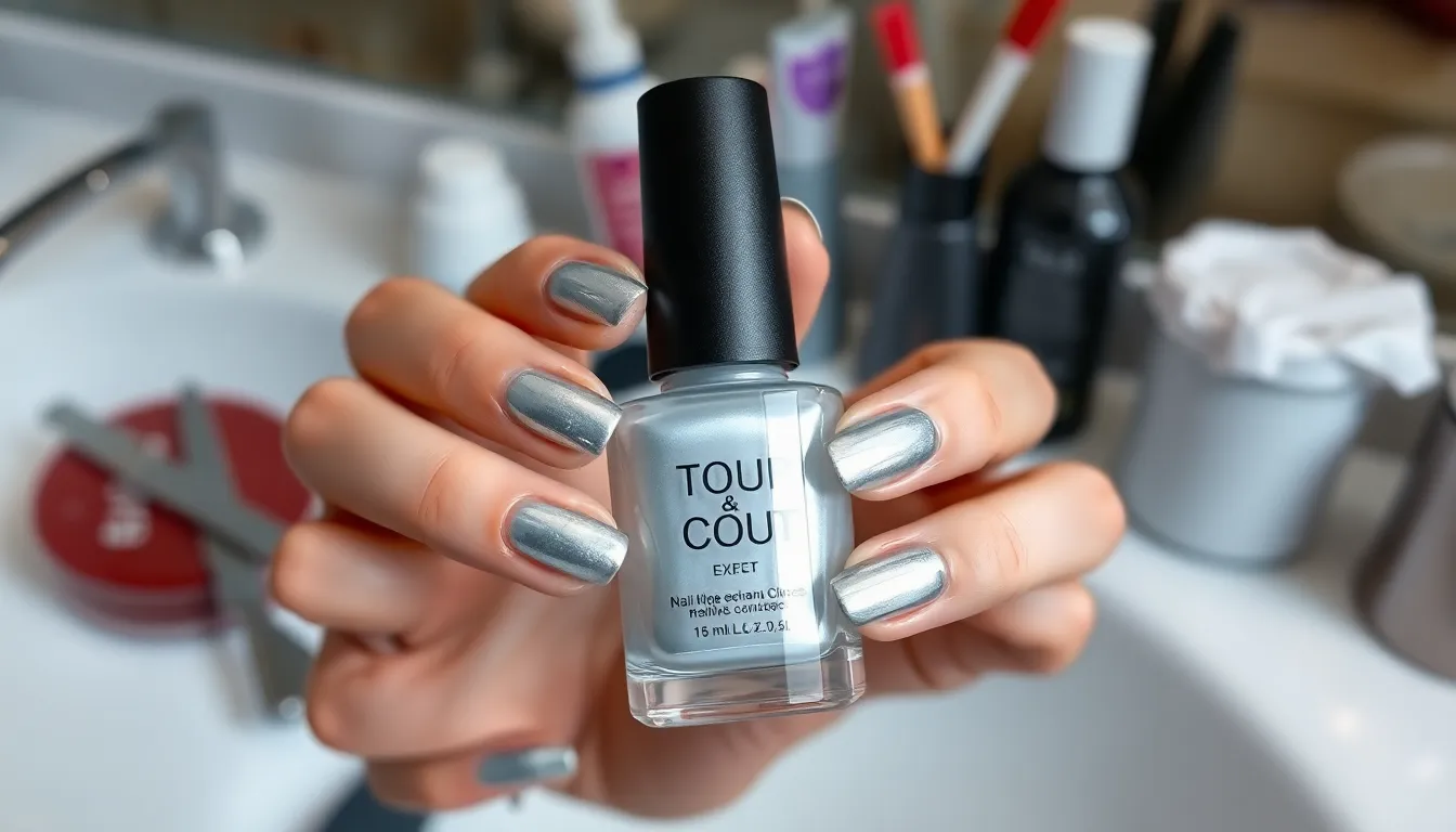 25 Stunning Silver Nail Ideas That'll Make You Ditch Your Go-To Color 18 25 Stunning Silver Nail Ideas That'll Make You Ditch Your Go-To Color 17