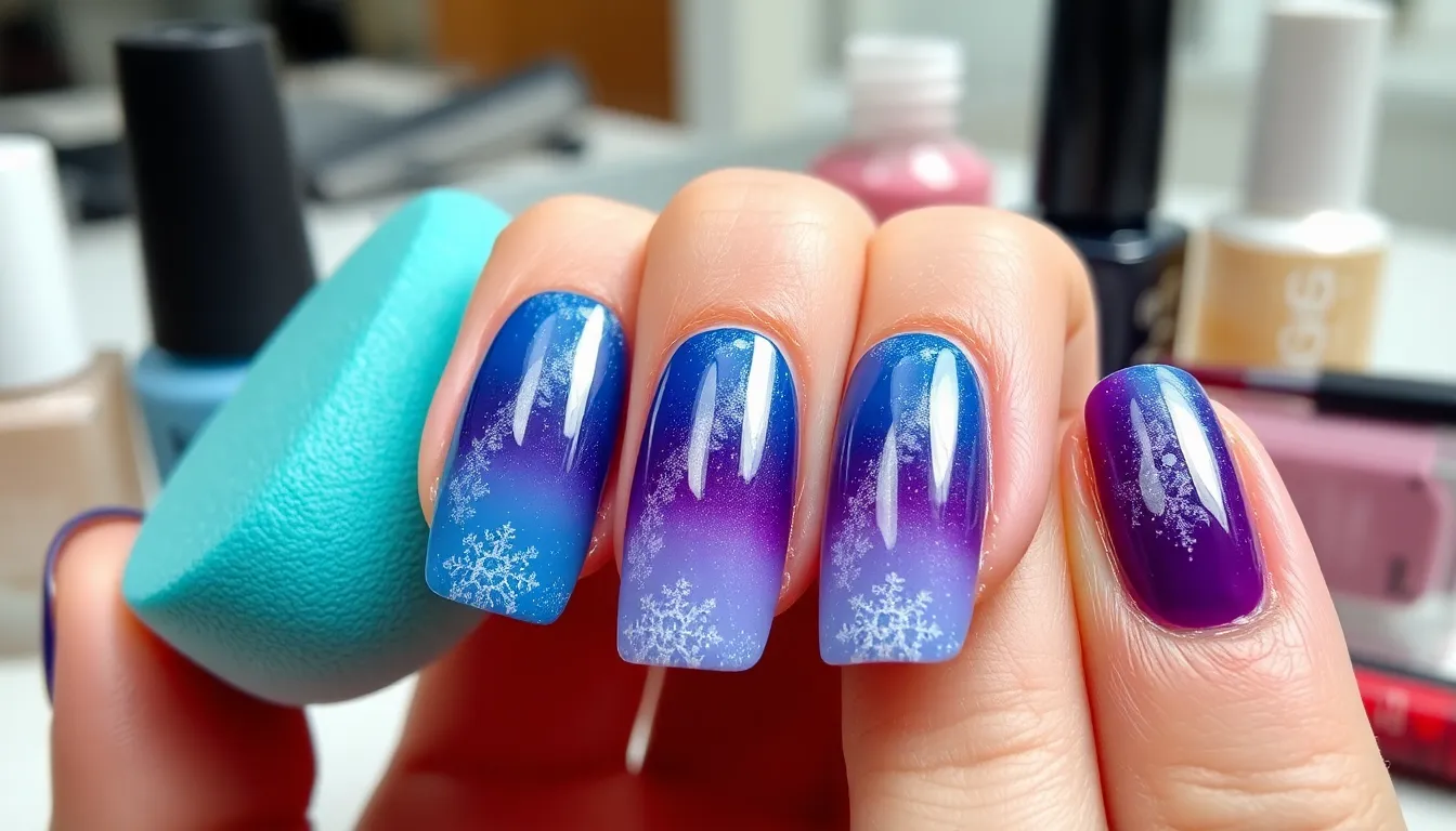 15 Stunning Winter Ombre Nails to Copy This Season (Step-by-Step Guide) 18 15 Stunning Winter Ombre Nails to Copy This Season (Step-by-Step Guide) 17