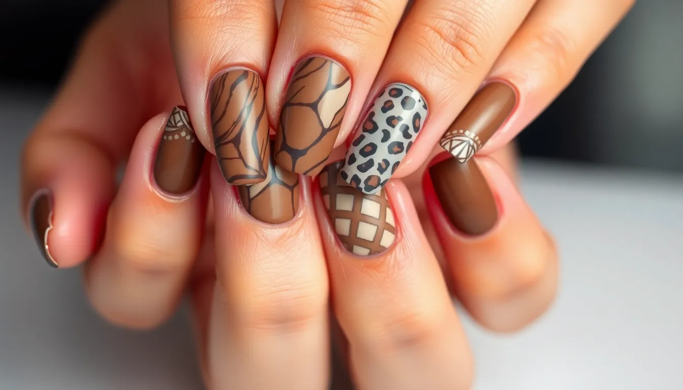 50+ Stunning Brown Nail Ideas That'll Make You Ditch Your Go-To Polish 2 50+ Stunning Brown Nail Ideas That'll Make You Ditch Your Go-To Polish 1