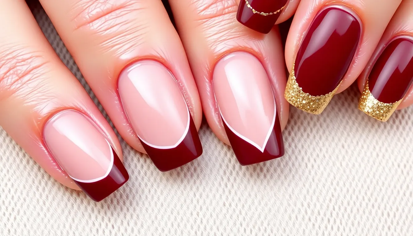 25 Stunning Burgundy Nail Ideas That'll Make You Ditch Your Go-To Polish 2 25 Stunning Burgundy Nail Ideas That'll Make You Ditch Your Go-To Polish 1