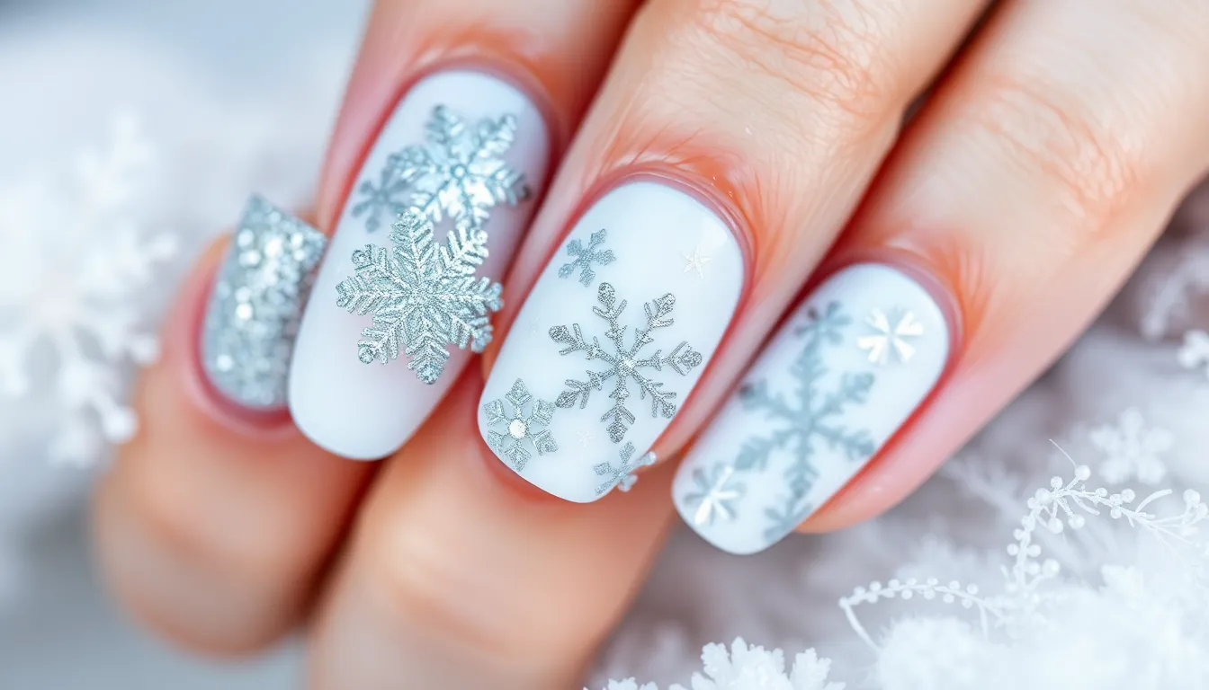 25 Stunning Christmas Glitter Nails to Sparkle All Holiday Season Long 2 25 Stunning Christmas Glitter Nails to Sparkle All Holiday Season Long 1
