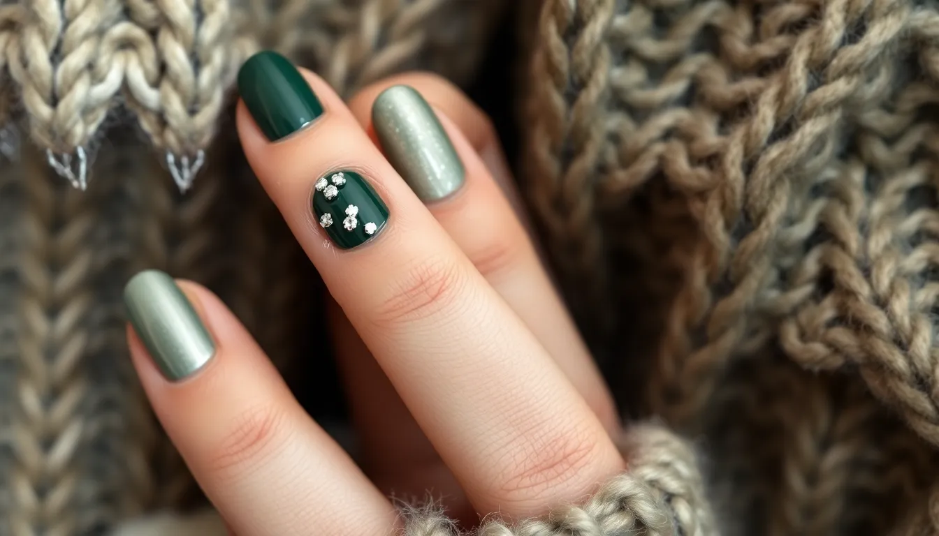 Dark Green Nails: 7 Stunning Shades That Will Transform Your Manicure Game 2 Dark Green Nails: 7 Stunning Shades That Will Transform Your Manicure Game 1