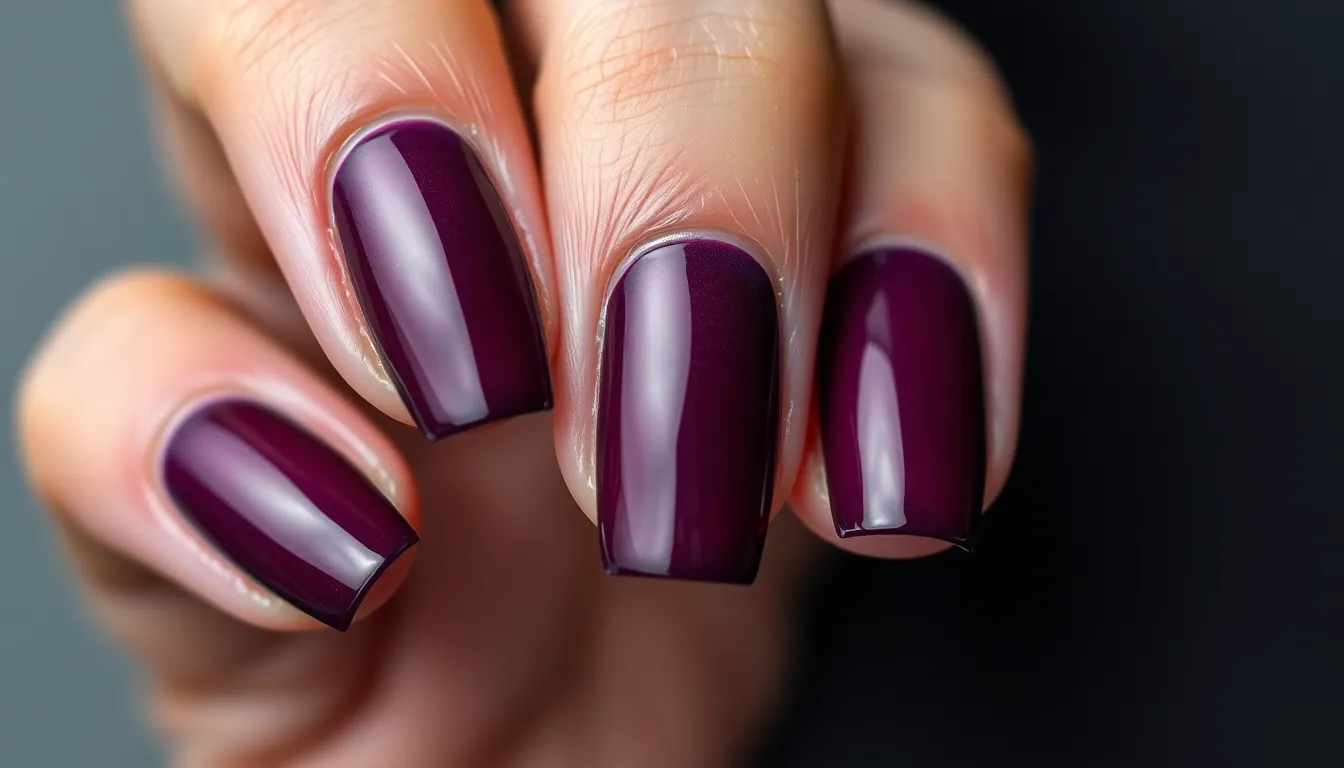 40+ Stunning Dark Purple Nail Ideas That'll Make You Ditch Your Go-To Color 2 40+ Stunning Dark Purple Nail Ideas That'll Make You Ditch Your Go-To Color 1