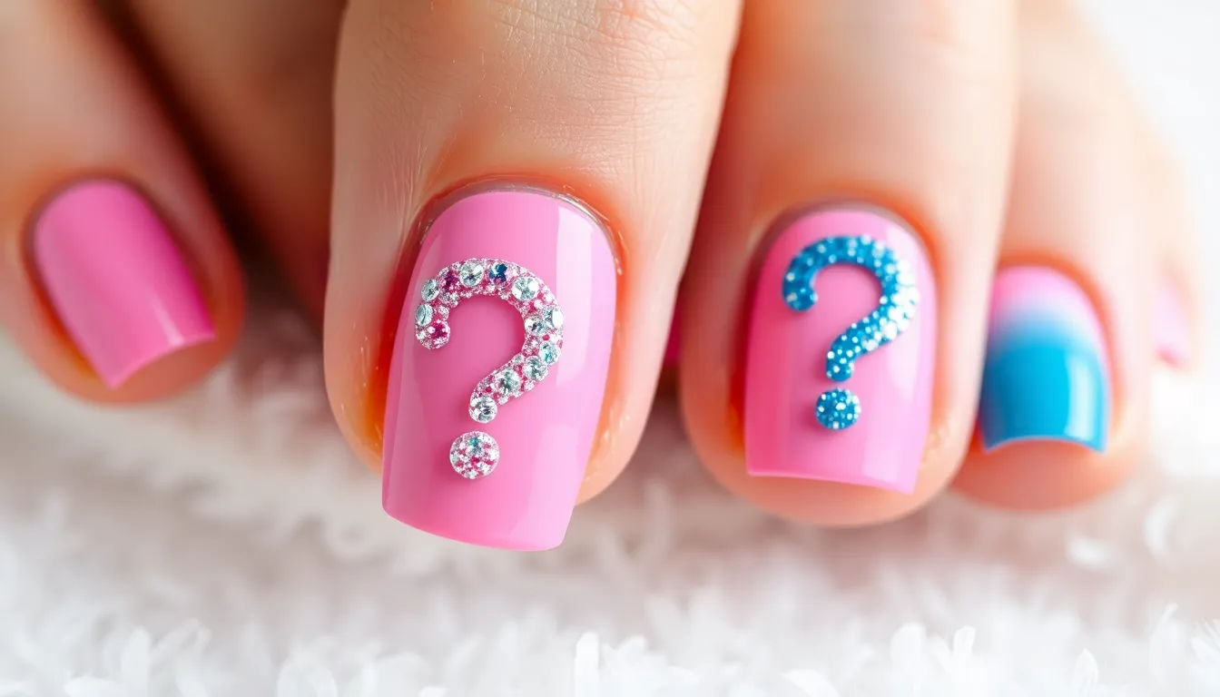 25+ Stunning Gender Reveal Nail Ideas for Your Big Announcement (2025) 2 25+ Stunning Gender Reveal Nail Ideas for Your Big Announcement (2025) 1