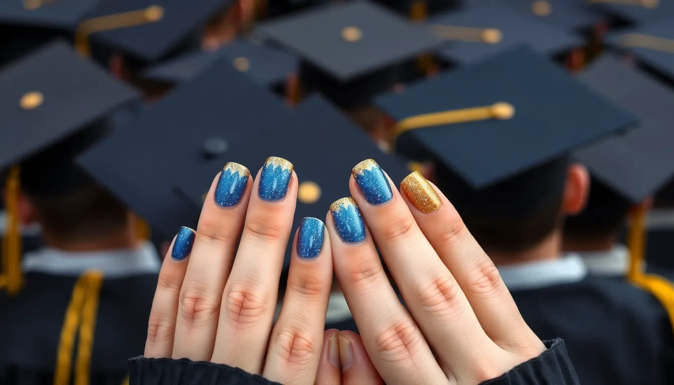 50+ Stunning Graduation Nail Ideas to Celebrate Your Big Day in Style 2 50+ Stunning Graduation Nail Ideas to Celebrate Your Big Day in Style 1