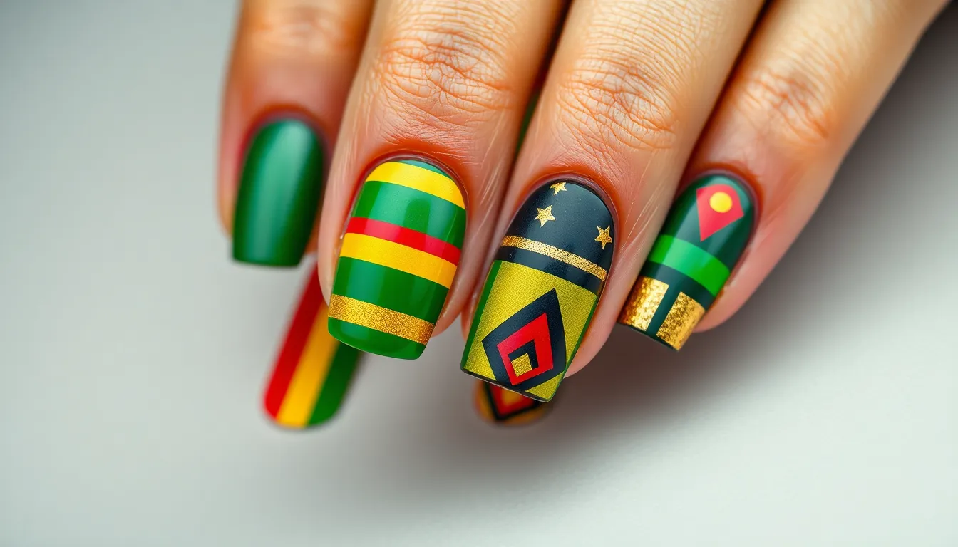 50+ Stunning Jamaica Nail Ideas: Tropical Designs & Reggae-Inspired Art 2 50+ Stunning Jamaica Nail Ideas: Tropical Designs & Reggae-Inspired Art 1
