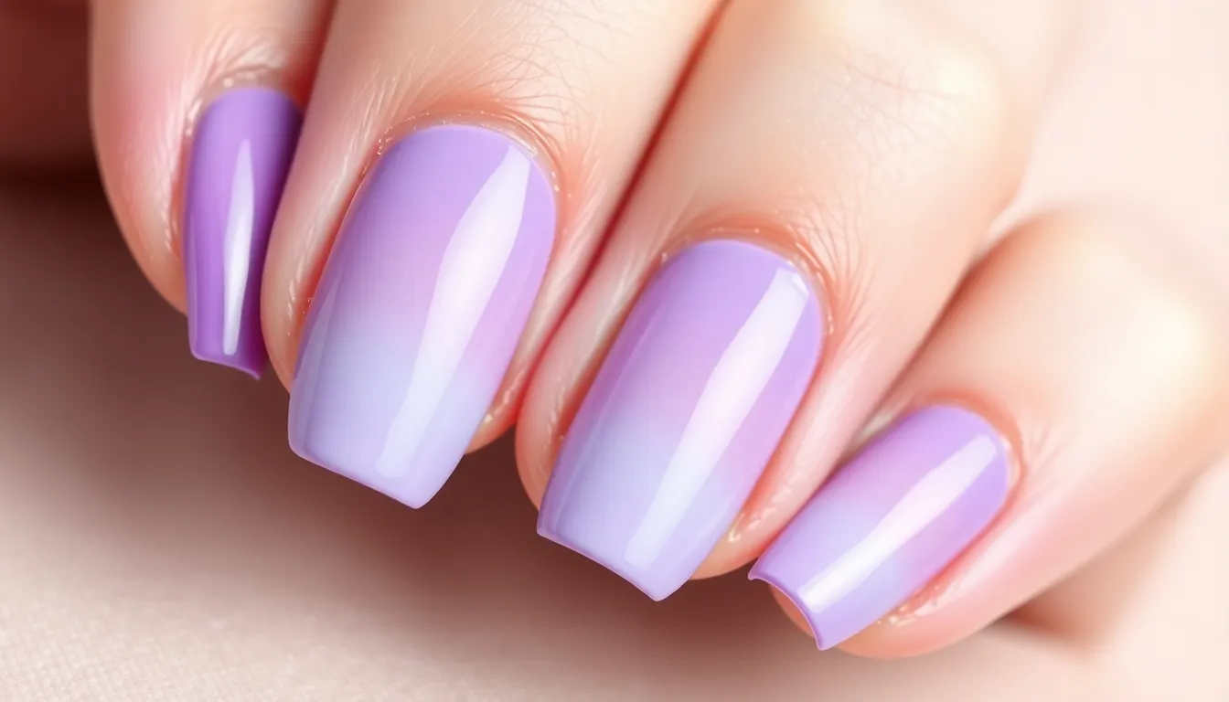25 Stunning Lilac Nail Ideas: From French Tips to Glitter Gradients 1