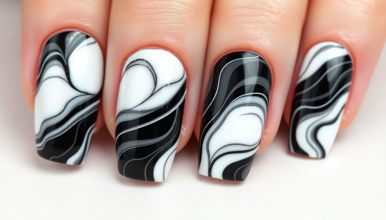 25 Stunning Marble Nail Ideas You Can DIY at Home (Step-by-Step Guide) 2 25 Stunning Marble Nail Ideas You Can DIY at Home (Step-by-Step Guide) 1