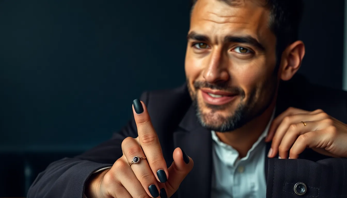 25 Stylish Men's Nail Ideas: From Professional to Bold Designs for Every Guy 2 25 Stylish Men's Nail Ideas: From Professional to Bold Designs for Every Guy 1