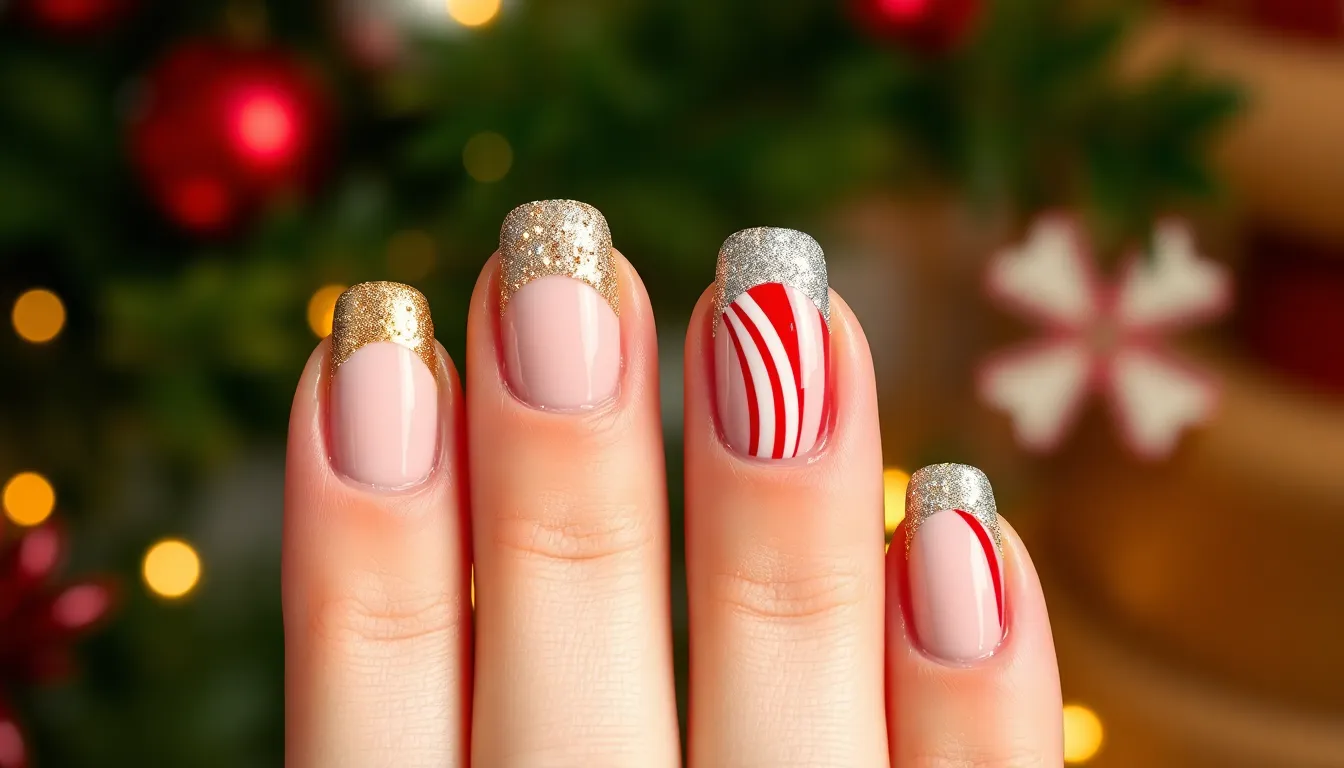 50 Stunning Christmas Nail Design Ideas to Sparkle This Holiday Season 2 50 Stunning Christmas Nail Design Ideas to Sparkle This Holiday Season 1