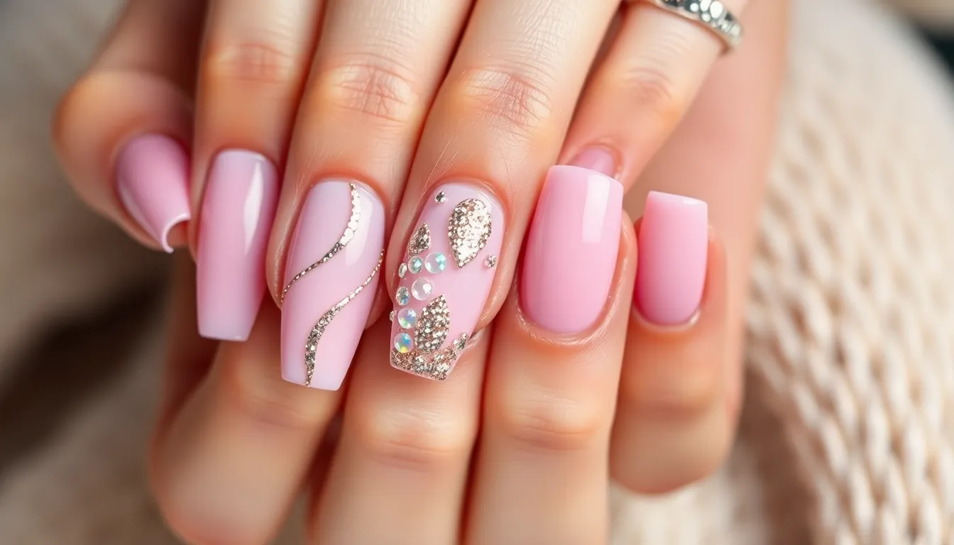 50+ Stunning Pink Acrylic Nail Ideas That'll Make You Book Your Next Manicure 2 50+ Stunning Pink Acrylic Nail Ideas That'll Make You Book Your Next Manicure 1