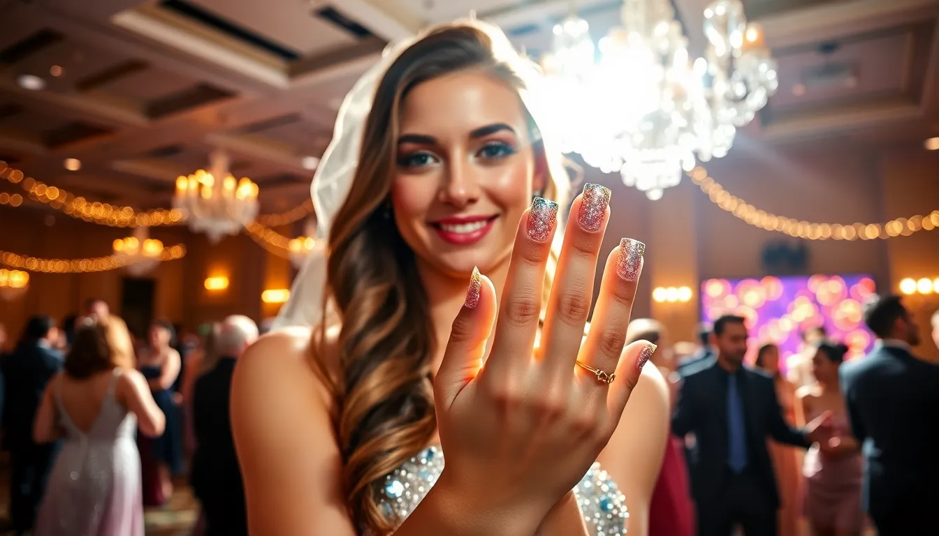 50 Stunning Prom Nail Ideas to Make Your Photos Picture-Perfect 2 50 Stunning Prom Nail Ideas to Make Your Photos Picture-Perfect 1