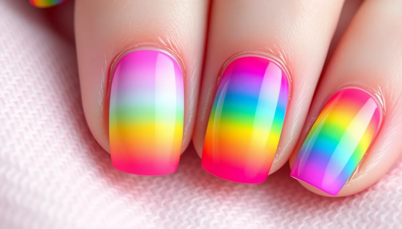 30+ Stunning Rainbow Nail Ideas That'll Make Your Manicure Pop in 2025 2 30+ Stunning Rainbow Nail Ideas That'll Make Your Manicure Pop in 2025 1