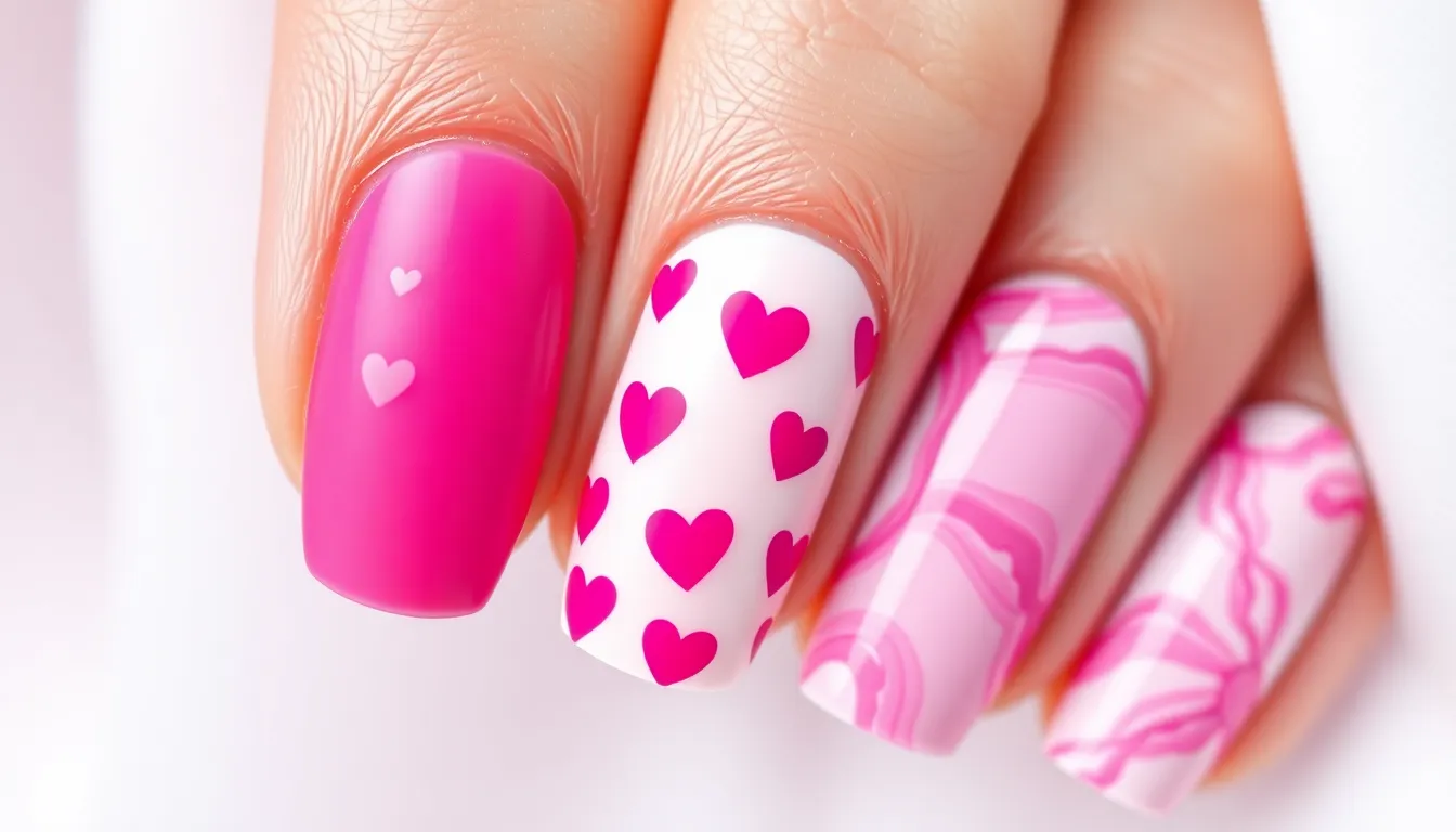30 Stunning Valentines Nail Ideas to Make Your February Extra Special 2 30 Stunning Valentines Nail Ideas to Make Your February Extra Special 1
